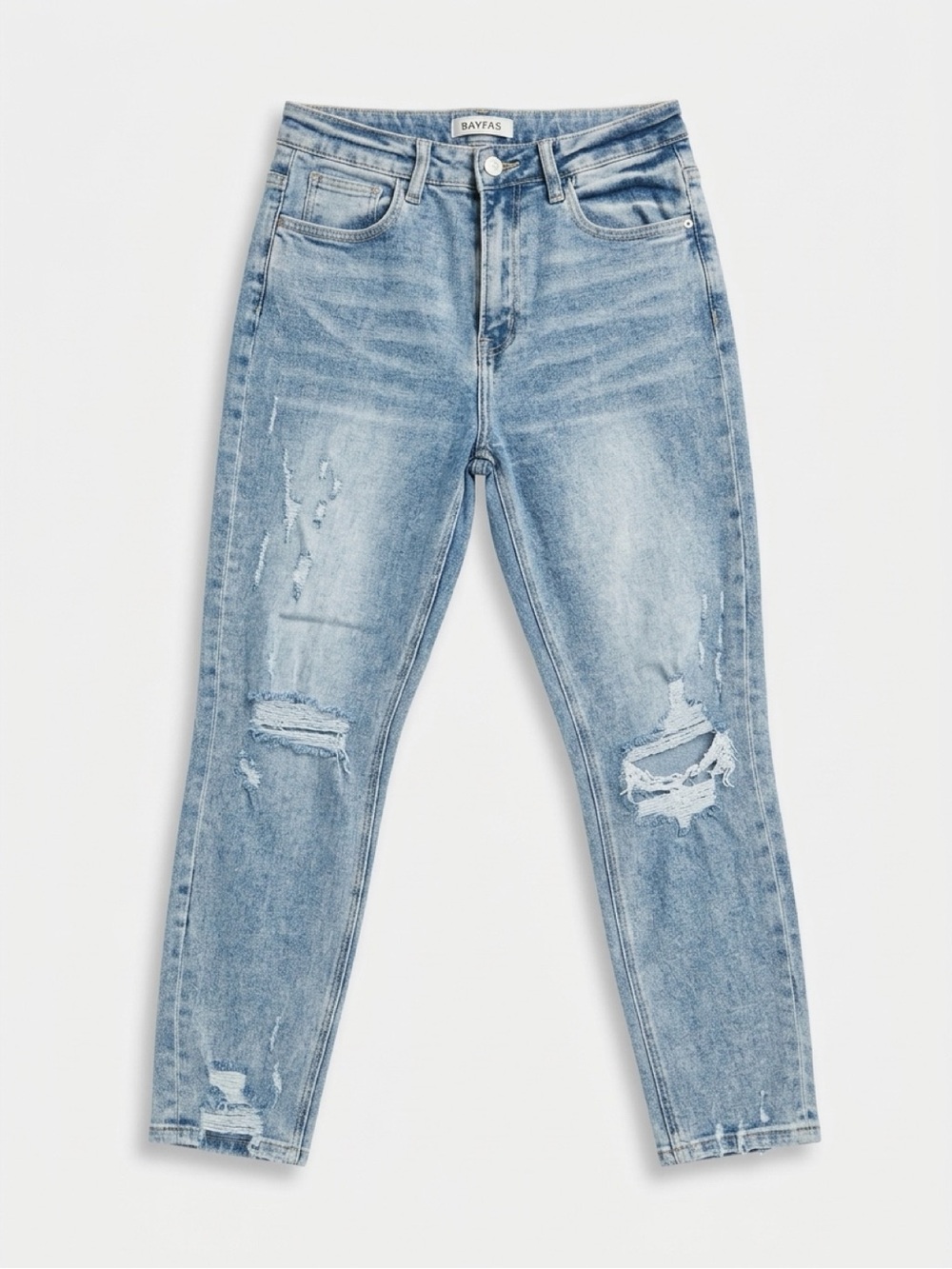 Bayeas Light Blue Ripped Skinny Jeans - Size 27